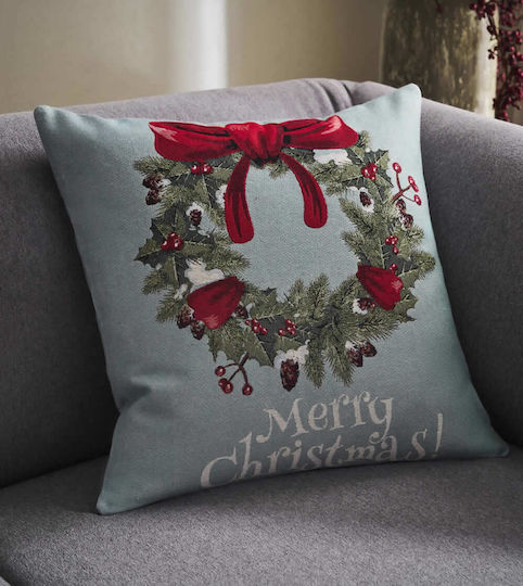 Gofis Home Weihnachtsdekorativer Kissenbezug Quadratisch Mehrfarbig 50x50cm