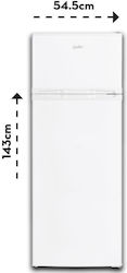Wellio Ψυγείο Δίπορτο 206lt Υ143xΠ54.5xΒ55εκ. Λ...