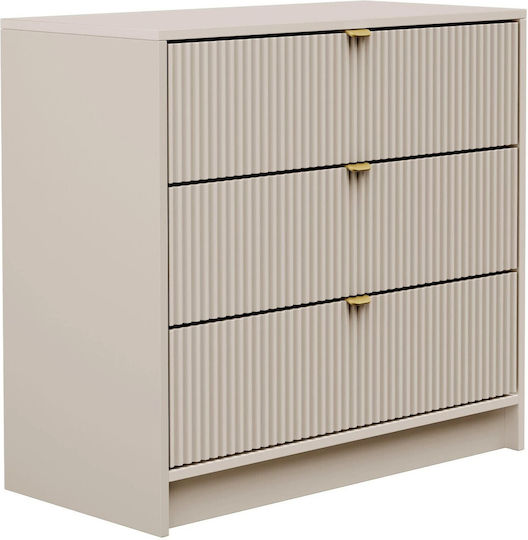 Wooden Chest of Drawers Tireno 3 Drawers 80x40x75 cm Wooden Chest of Drawers Tireno 3 Drawers 80x40x75 cm