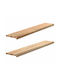 vidaXL Window Sill Wooden W140xH25cm