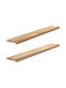 vidaXL Window Sill Wooden W140xH20cm