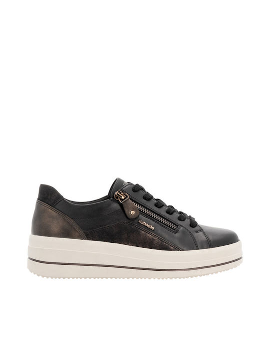 Remonte Γυναικεία Ανατομικά Sneakers Μαύρο