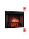 Insert Luca 30 Montat pe perete Șemineu electric 1800W 76x58.5cm Negru