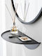Yamazaki Wall Mounted Bathroom Shelf Metallic 40x22x11.7cm Black