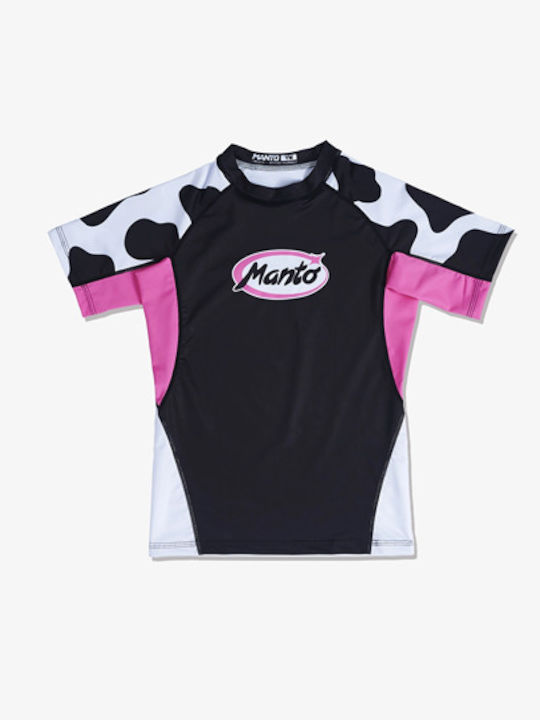 Manto Παιδική Κοντομάνικη Μπλούζα MN-R251-BK για Jiu-Jitsu Μαύρη