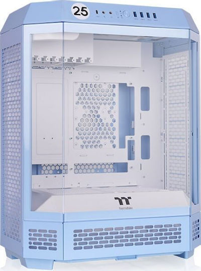 Thermaltake Thermaltake Tower 600 Gaming Midi-Turm Computergehäuse mit Seitenfenster Blau