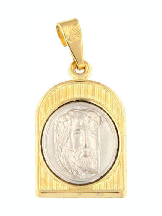 Ios Pendant Kids Talisman with Jesus Christ made of Gold 9K PXMD1002