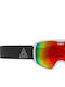 Matt Ski & Snowboard Goggles Kids White with Lens in Red Color