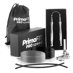 PrimaFit Σχοινάκι Γυμναστικής με Βάρος 3m Ασημί με Ρυθμιζόμενο Μήκος PrimaFit Σχοινάκι Γυμναστικής με Βάρος 3m Ασημί με Ρυθμιζόμενο Μήκος