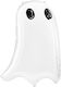 Halloween Jumbo White Ghost Balloon 68cm