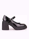 Black Heels with Strap Women's