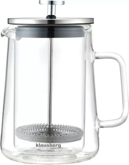 Klausberg Cafetieră cu Filtru Manual din Oțel Inoxidabil Argintiu 600ml