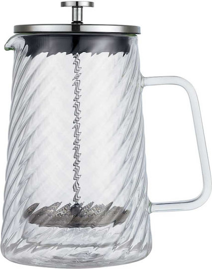 Klausberg Filterkaffeemaschine Handbetrieb Rostfreier Stahl Silber 1lt