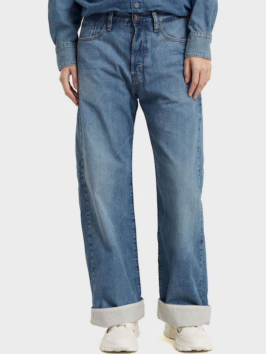 Γυναικείο Jean Παντελόνι σε Loose Εφαρμογή Medium Aged Denim