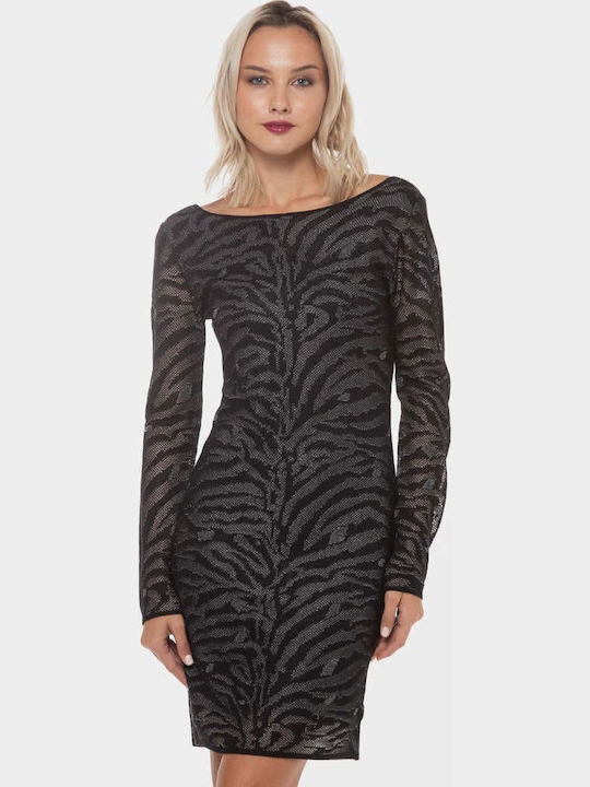 Rochie Mini De Seara Spate Deschis Neagră