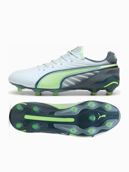 PUMA King Ultimate Ποδοσφαιρικά Παπούτσια με Τάπες FG/AG Γκρι