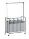 Songmics Laundry Basket Metallic Gray