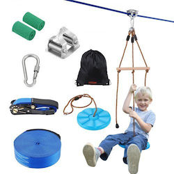 Σετ Zipline Vevor Παιδιά Ενήλικες 52 Ft Έως 500 Lb Ζώνη Ασφαλείας Κάθισμα Χειρολαβή Sshstj52ycnlkbc04v0