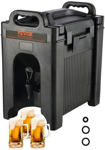 Vevor Thermal Beverage Dispenser 2.5 Gallons LDPE Food Grade Dual Use for Restaurants & Beverage Shops Ylhlqqfx25gauqgs8v0