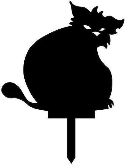 Garden Decoration Pot Krodesign Big Cat Kro-1141 Metal Height 63 Cm