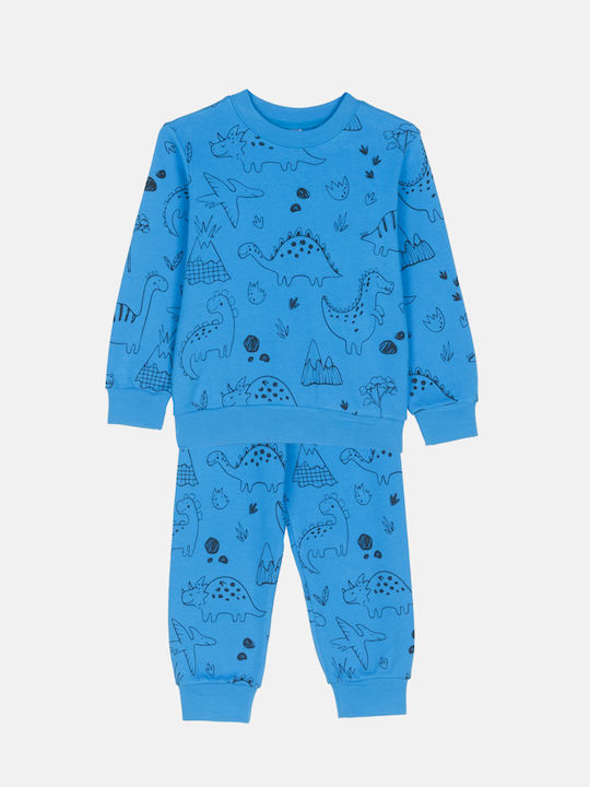 Dreams Kids Pyjamas Blue Dinosaurs