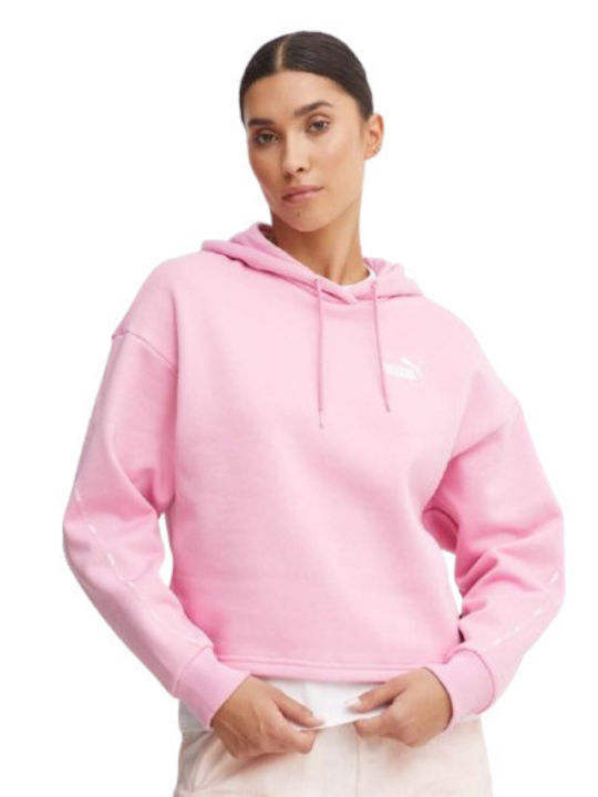 PUMA Γυναικείο Φούτερ με Κουκούλα Ροζ
