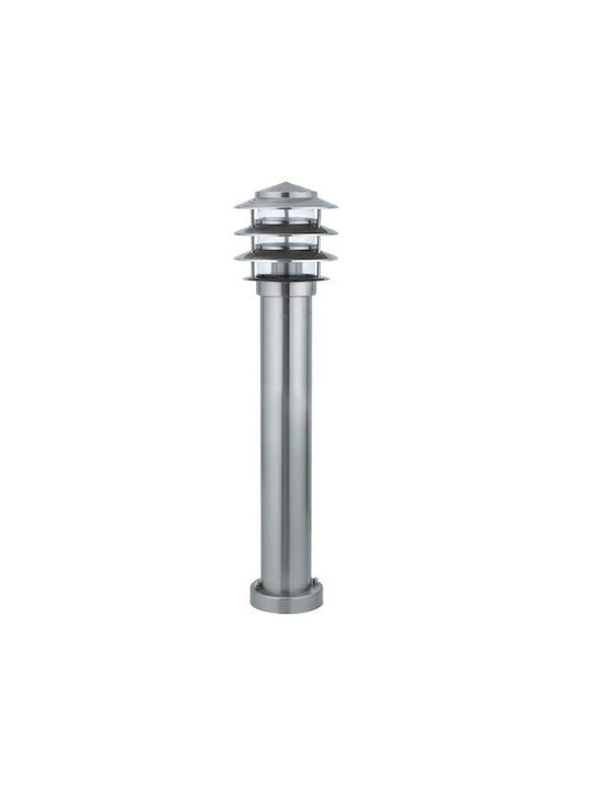 Horoz Electric Lampa Post Mic Pentru Exterior 60W IP44 Pentru Bază De Bec E27 Gri
