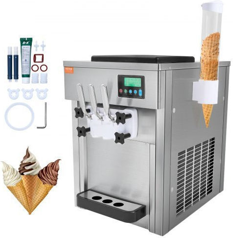 Vevor Mașină de înghețată comercială Înghețată 1.8kW 0.3cm. TMSRBQLJAJWSYC2RIV2