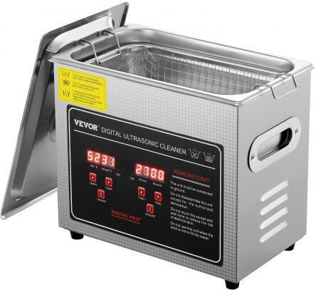 Vevor Ultrasonic Cleaner 3Lt Inox With Digital Timer