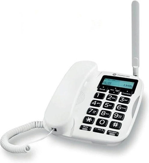 Motorola Fw500 Ασύρματο Τηλέφωνο IP Λευκό