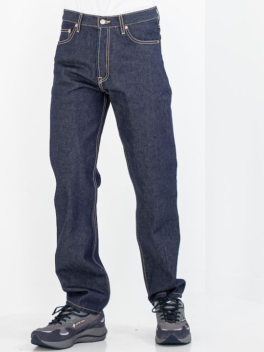 Pantaloni De Blugi Pentru Bărbați Cu Fit Slim Albastru Marin