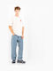 Omar Men's Jeans Pants with Loose Straight Fit Blue