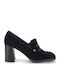 Δερμάτινα Γυναικεία Loafers σε Μαύρο Χρώμα