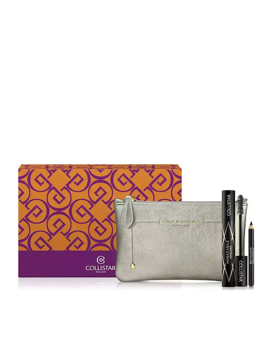Collistar Impeccabile Makeup Set for the Eyes with Toiletry Bag 3pcs