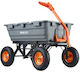 Dump Cart Garden Cart Plastic Four-wheel with Maximum Load Weight 680kg