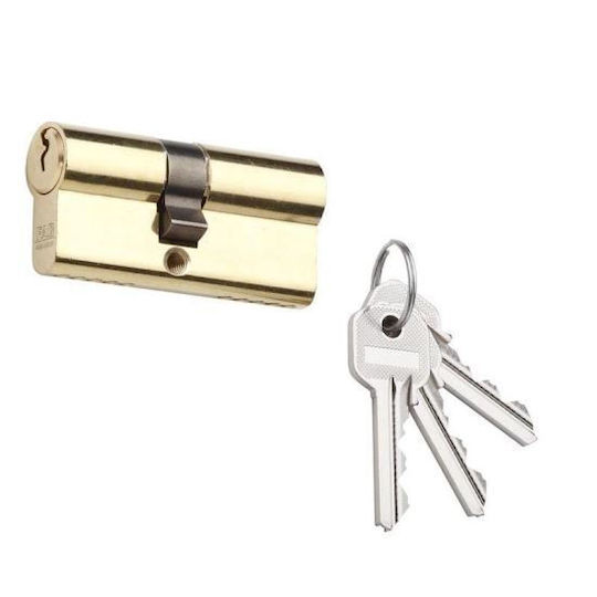 Asymmetric Lock Cylinder Fab 50d/30+35 3 Keys Length 65mm