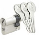 Asymmetric Lock Cylinder Fab 1.00/dnm 35+45 3 Keys Length 80mm
