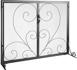 Vevor Μεταλλικό Προστατευτικό Τζακιού 99x80.2cm Γκρι