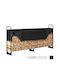 Vevor Ξύλινο Ράφι Αποθήκευσης Ξύλων 102x36.068x46.1cm Μαύρο