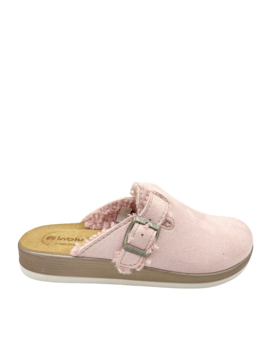 Anatomical Leather Women's Slippers Pink