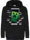 Kinder Hoodie Sweatshirt Minecraft Tralala Minecraft Creeper Schwarz