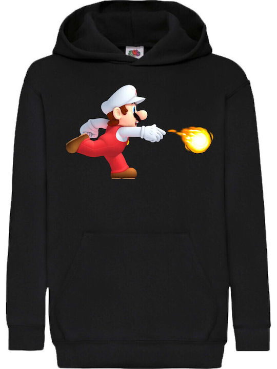 Hanorac pentru copii Super Mario Tralala Super Mario 008 Negru