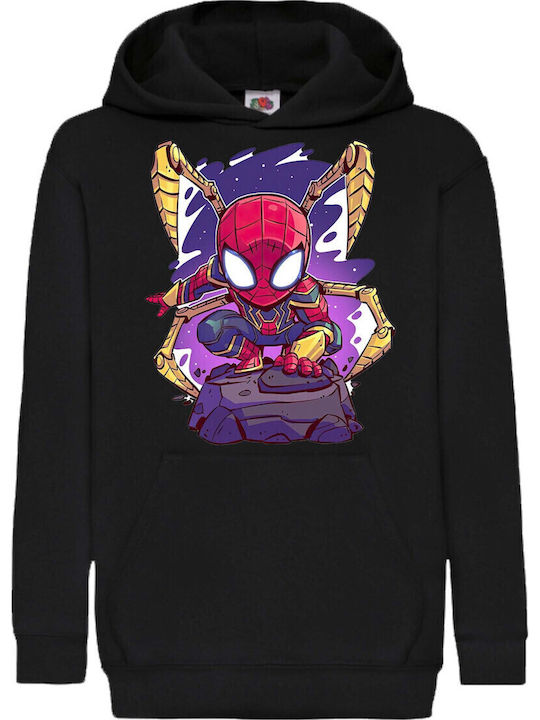 Kinder Kapuzenpullover Marvel Comics Tralala Spiderman 4 Schwarz