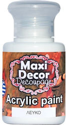 Maxi Χρώμα Decoupage Λευκό 130ml