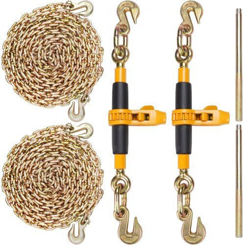Vevor Chain Binders 2pcs 3/8"-1/2" 12000 Lbs Anti-Slip Handle Trucks