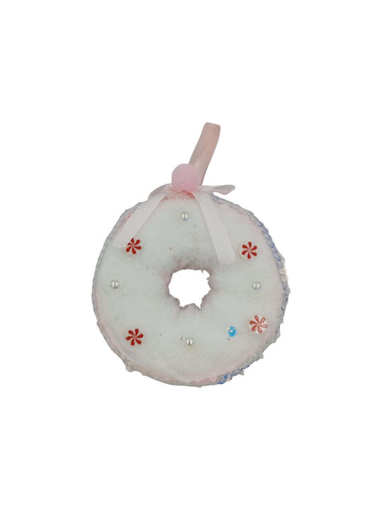 Hanging Ornament Candy Plastic White