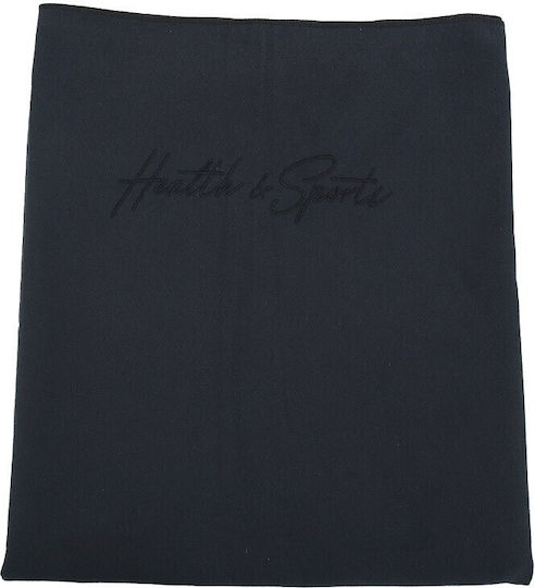 H&S Πετσέτα Microfiber Σώματος 190gr/m² Μαύρη 100x150εκ.