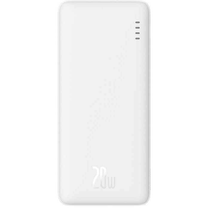 Baseus Airpow Power Bank 10000mAh 20W με Θύρα USB-A και Θύρα USB-C Power Delivery Λευκό