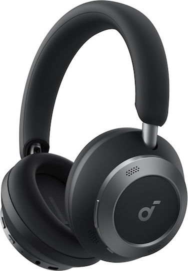 Anker Soundcore Space One Pro Ασύρματα / Ενσύρματα On Ear Ακουστικά με 60 ώρες Λειτουργίας και Quick Charge Μαύρα