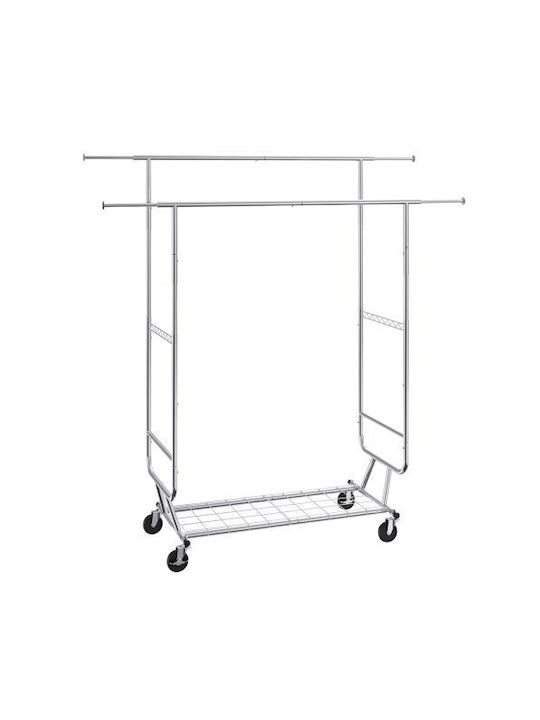 Vevor Rollbar Kleiderständer Silber 54.5x21.5cm